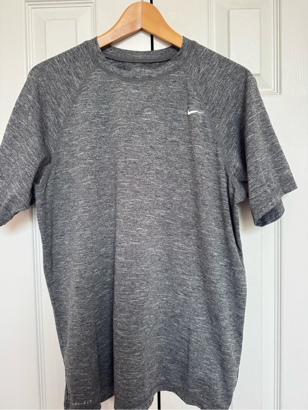 Nike Men’s Gray Heather Dri-FIT Short Sleeve Tech Shirt